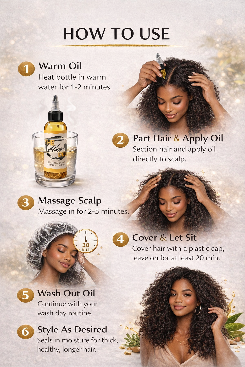 ReGrow Herb Infused Hot Oil Treatment